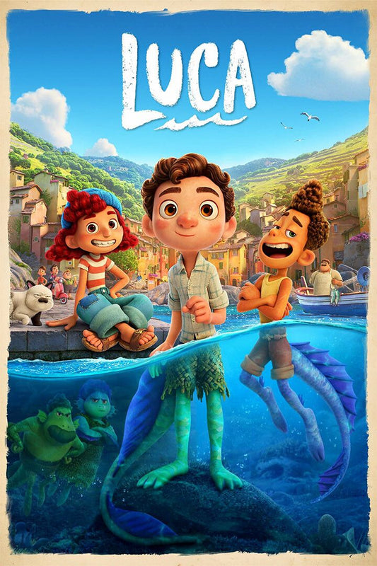 Luca Adevnture Animation Movie Painting Wall Art Home Decor Poster