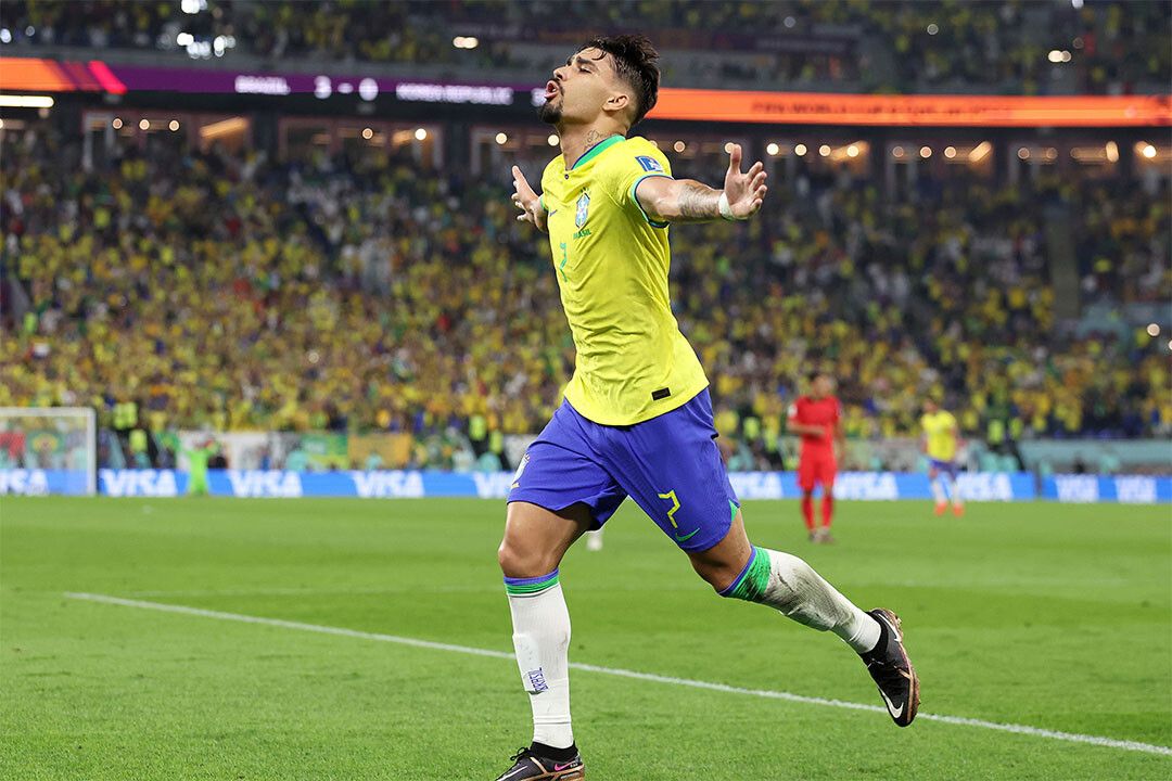 Lucas Paqueta Goal Celebration Brazil World Cup Fans Keychain