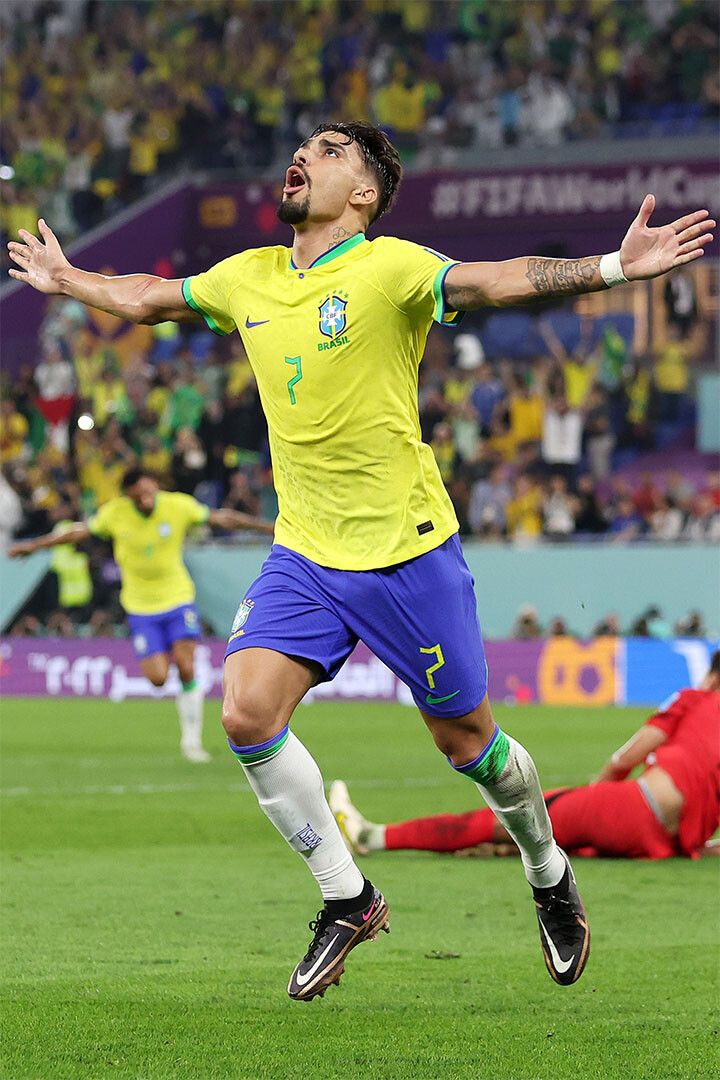 Lucas Paqueta Goal Celebration Brazil World Cup Jigsaw Puzzle