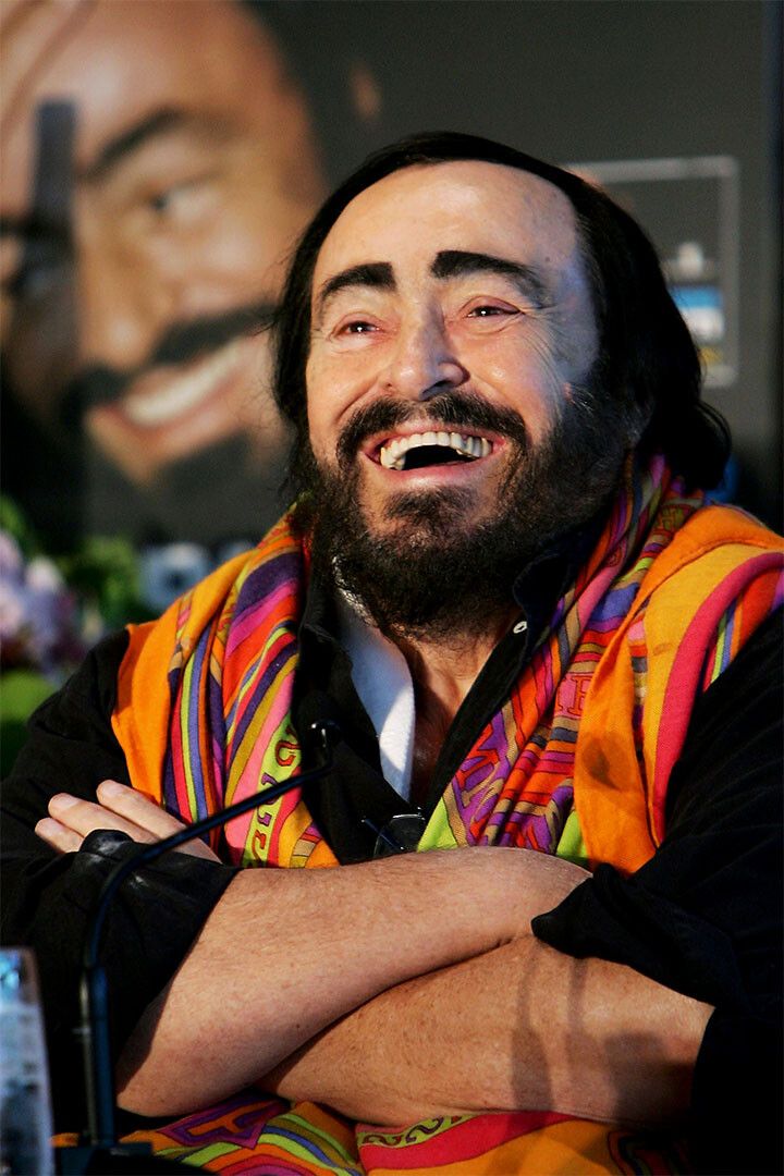 Luciano Pavarotti Charitable Artist Painting Print Wall Art Home Poster