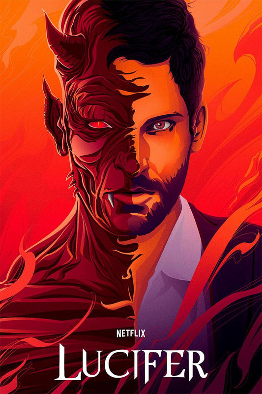 Lucifer Movie Action Crime Fantasy Drama Print Wall Art Home Poster