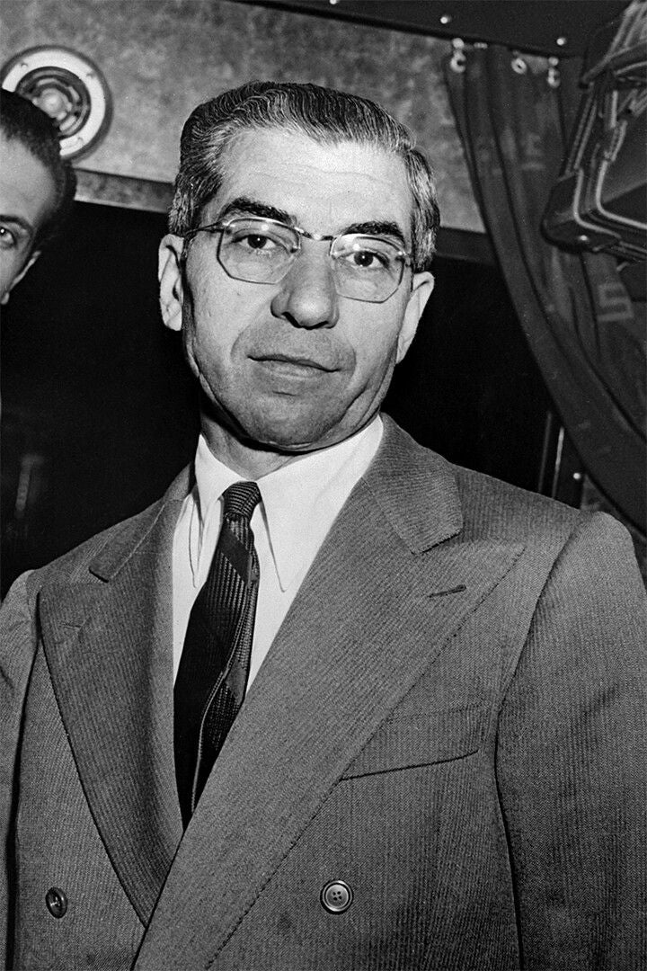 Lucky Luciano Smoking Modern Crime Organization Print Wall Art Poster