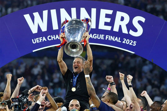 Luis Enrique Paris Soccer Coach Champions Of European Trophy Poster