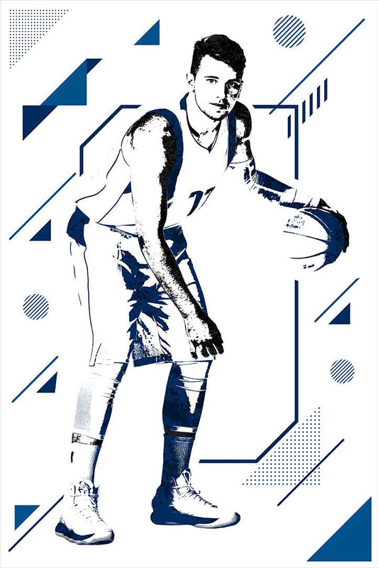 Luka Doncic Dallas American Basketball Player Wall Art Home Decor Poster