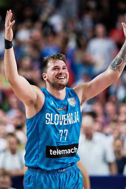 Luka Doncic Slovenija Professional Basketball Sports Wall Art Poster