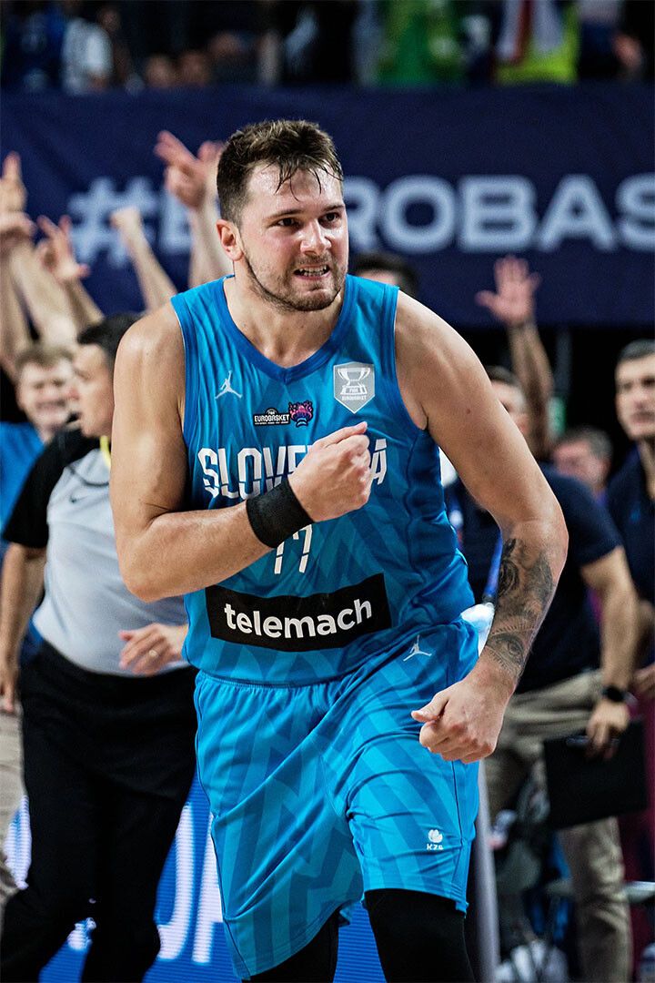 Luka Doncic Slovenija Sports Professional Basketball Wall Art Poster