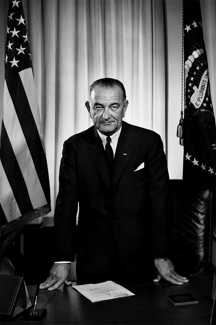 Lyndon Baines Johnson Painting Print Wall Art Home Decor Poster