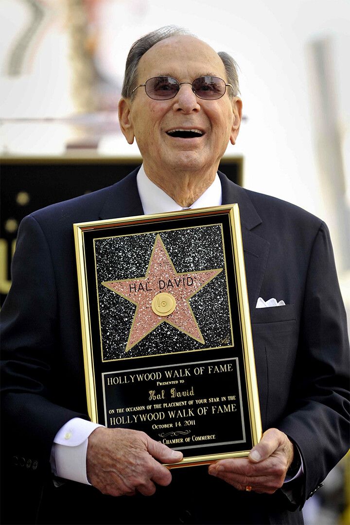 Lyric Writer Hal David Posing On Bannister Print Wall Art Home Poster