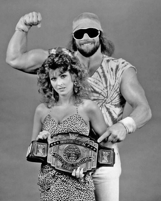 Macho Man Randy Savage And Miss Elizabeth Keychain Print Wwf Champ Keychain