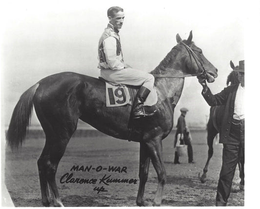 Man O War Photo Horse Racing Picture Jockey Clarence Kummer