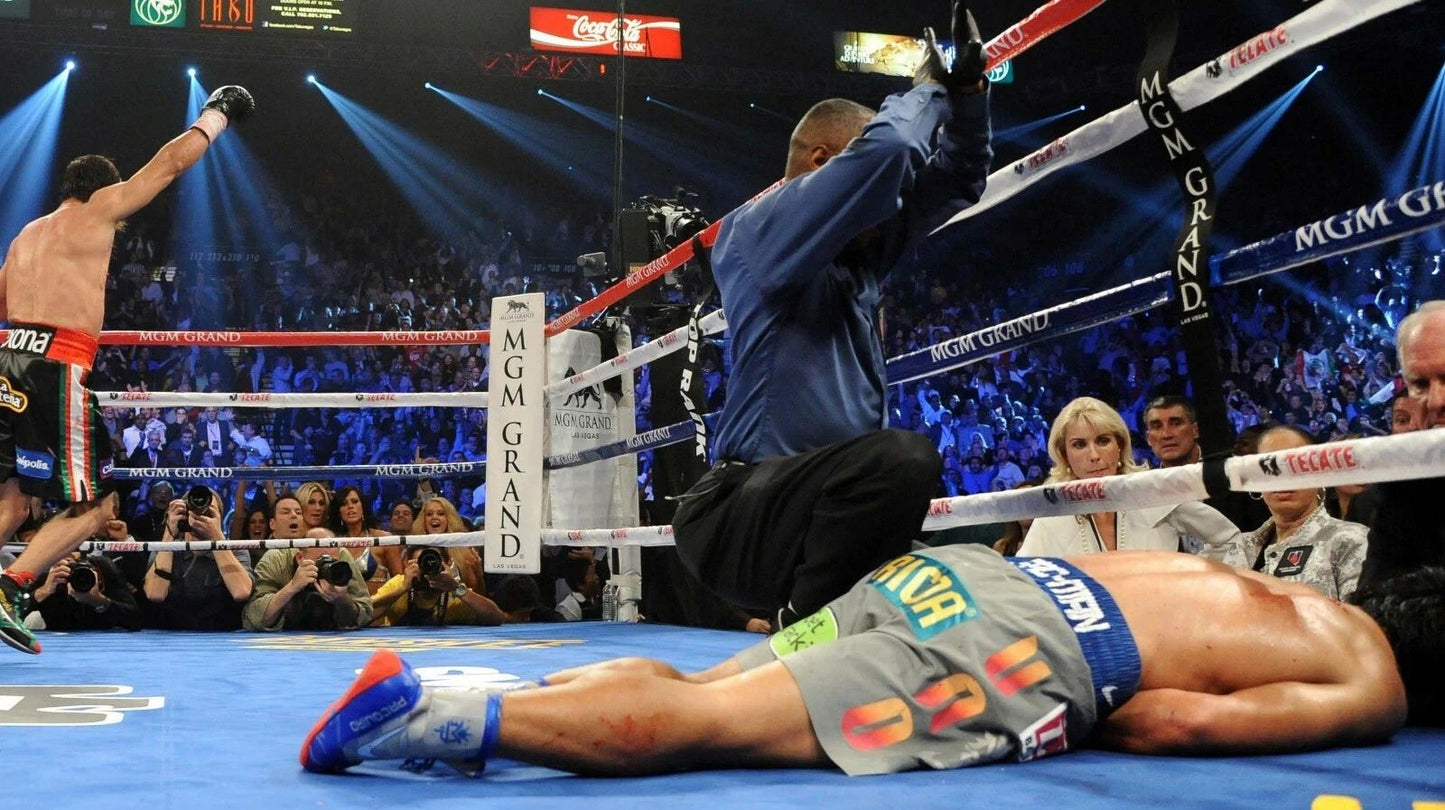 Manny Pacquiao Ko'D By Juan Manuel Marquez Photo Boxing Picture Wide Border