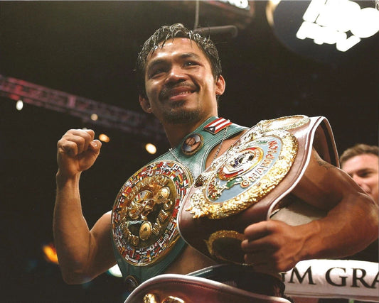 Manny Pacquiao Keychain Boxing Picture With Belts