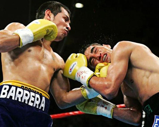 Marco Antonio Barrera Vs Erik Morales Keychain Boxing Picture Left Hook