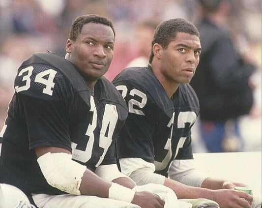 Marcus Allen & Bo Jackson Photo Oakland Raiders La Picture Nfl Football