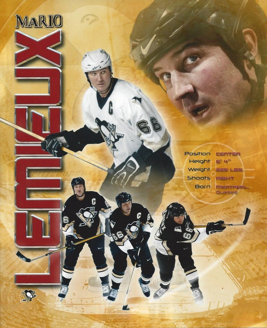 Mario Lemieux Collage Photo Pittsburgh Penguins Nhl Picture Hockey