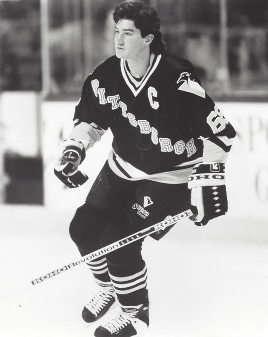 Mario Lemieux Keychain Hockey Pittsburgh Penguins Nhl Picture Black & White