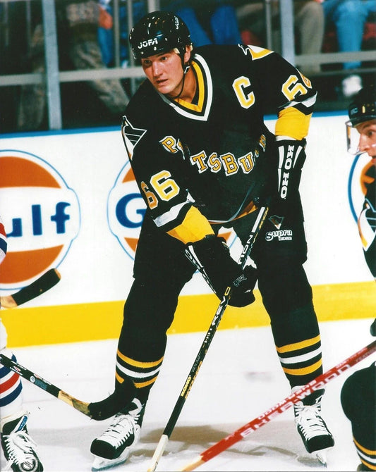 Mario Lemieux Keychain Hockey Pittsburgh Penguins Picture Black Uniform Hof'Er