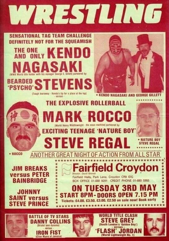 Mark Rollerball Rocco & Steve Regal Photo Wrestling Picture