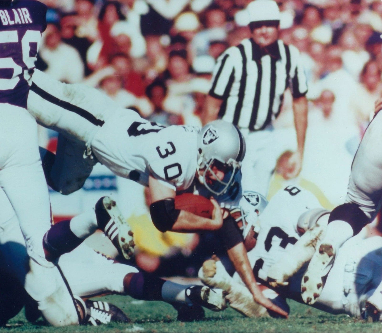 Mark Van Eeghen Photo Oakland Raiders Picture Vs Vikings