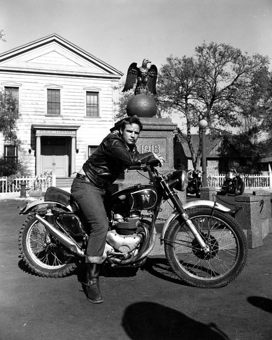 Marlon Brando In Classic 1953 Movie The Wild One Picture Magnet