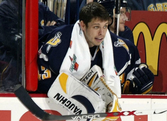 Martin Biron Magnet Hockey Buffalo Sabres Picture Nhl On Bench