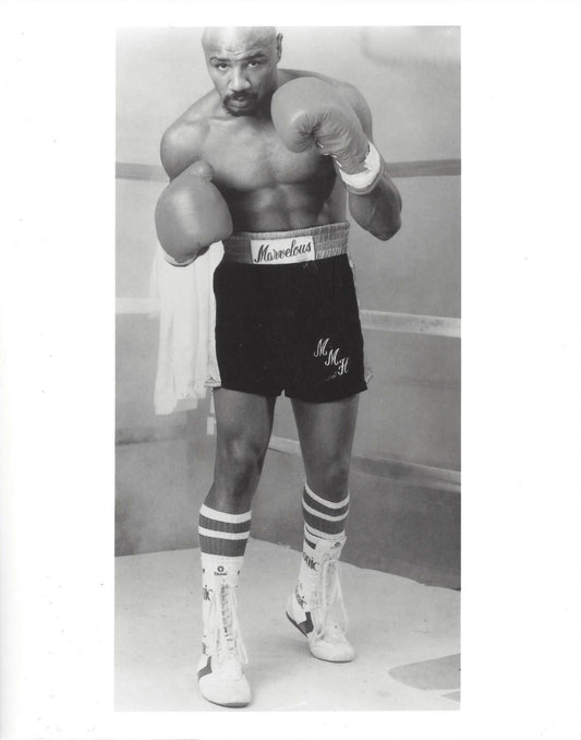 Marvelous Marvin Hagler Photo Boxing Picture Close Up Wide Border
