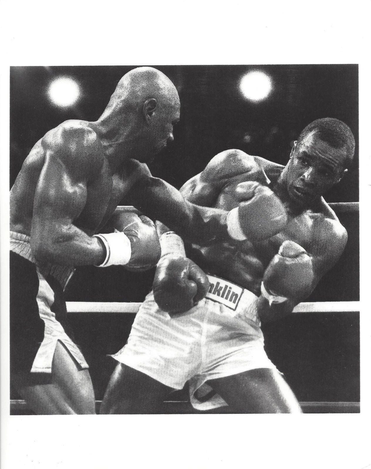 Marvelous Marvin Hagler Sugar Ray Leonard Photo Boxing Picture Wide Border