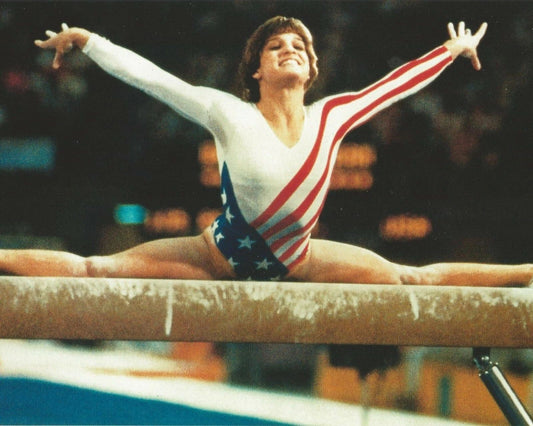 Mary Lou Retton Keychain Gymnastics Picture Olympics Usa