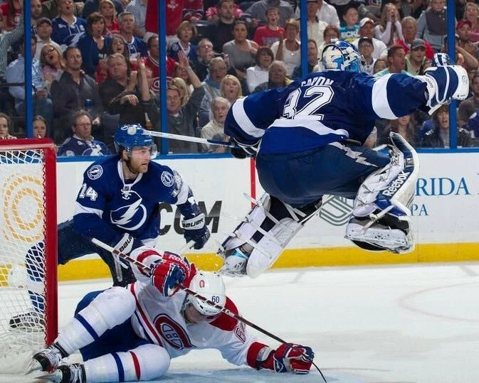 Mathieu Garon & Aaron Palushaj Magnet Tampa Bay Lightning Canadiens Hockey