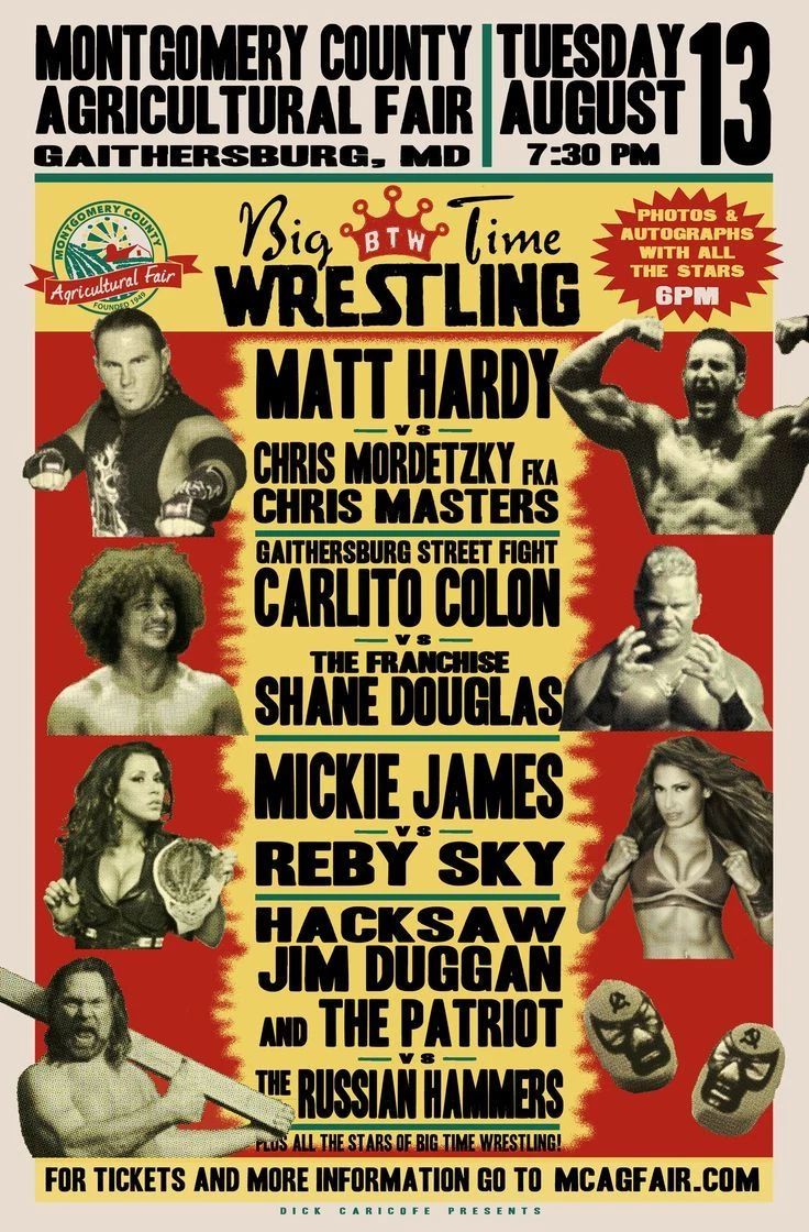 Matt Hardy Poster Photo Wrestling Picture Carlito Mickie James Hacksaw