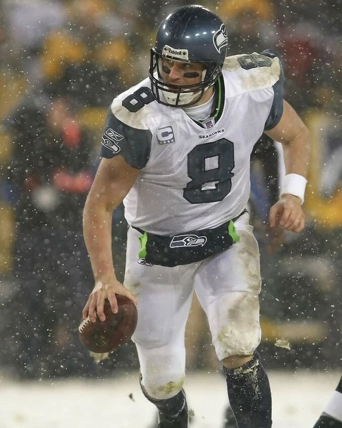 Matt Hasselbeck Photo Seattle Seahawks Nfl Football Picture Snow
