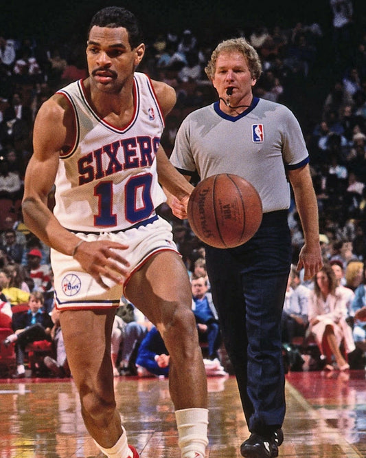 Maurice Cheeks Photo Philadelphia 76Ers Sixers Basketball Nba With Ball