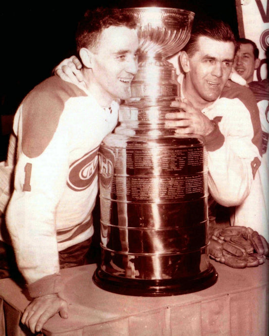 Maurice Richard Jacques Plante Photo Hockey Montreal Canadiens Nhl Picture