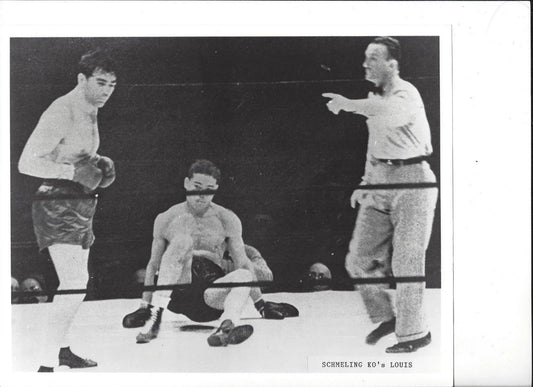 Max Schmeling Ko'S Joe Louis Photo Boxing Picture