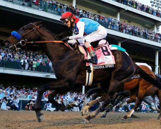 Medina Spirit Magnet Horse Racing Picture Race Action