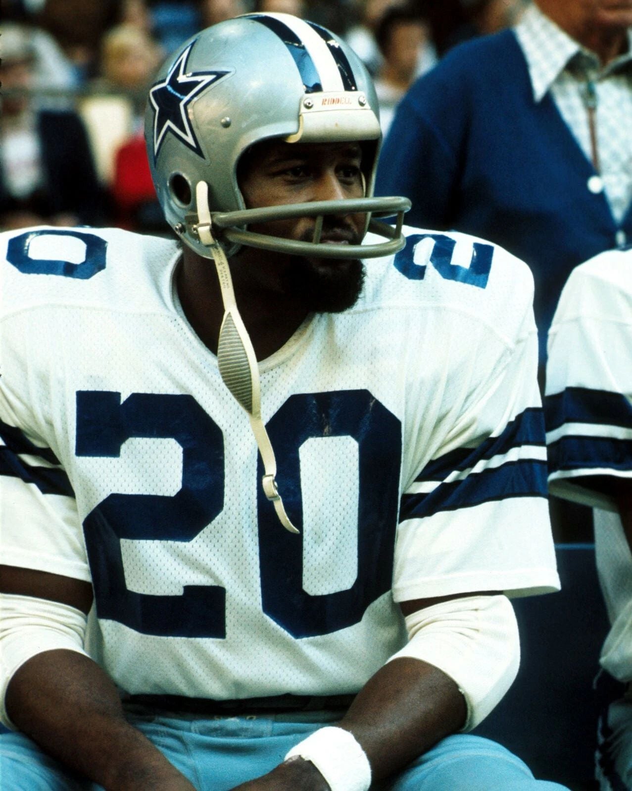 Mel Renfro Photo Dallas Cowboys Picture Nfl On Bench
