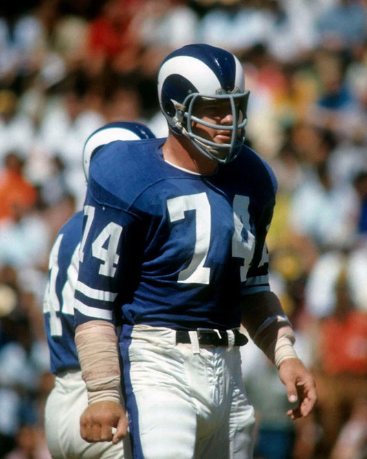Merlin Olsen Magnet Los Angeles Rams La Picture Nfl Football Close Up
