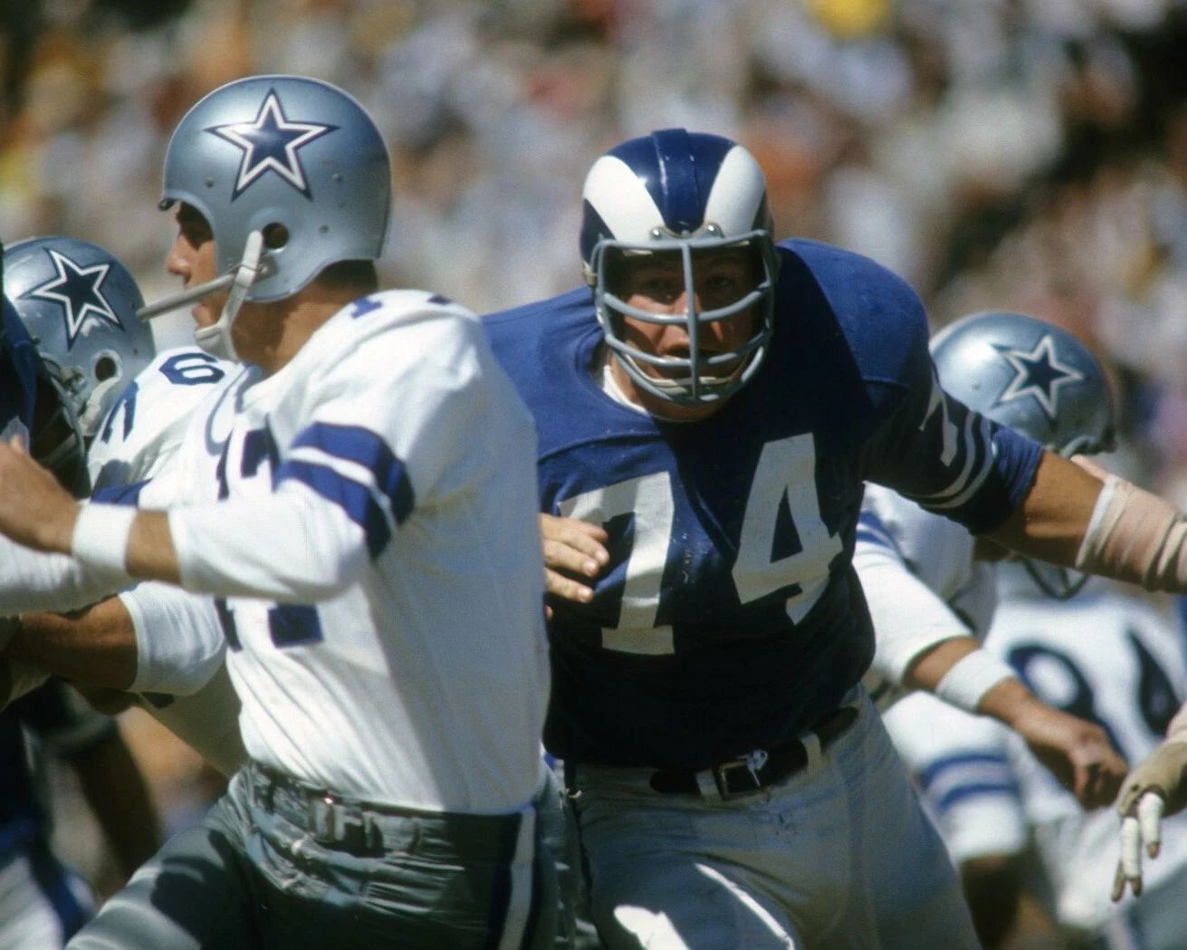 Merlin Olsen Keychain Los Angeles Rams La Picture Nfl Football Vs Cowboys