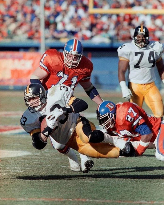 Merril Hoge Photo Pittsburgh Steelers Nfl Football Vs Broncos