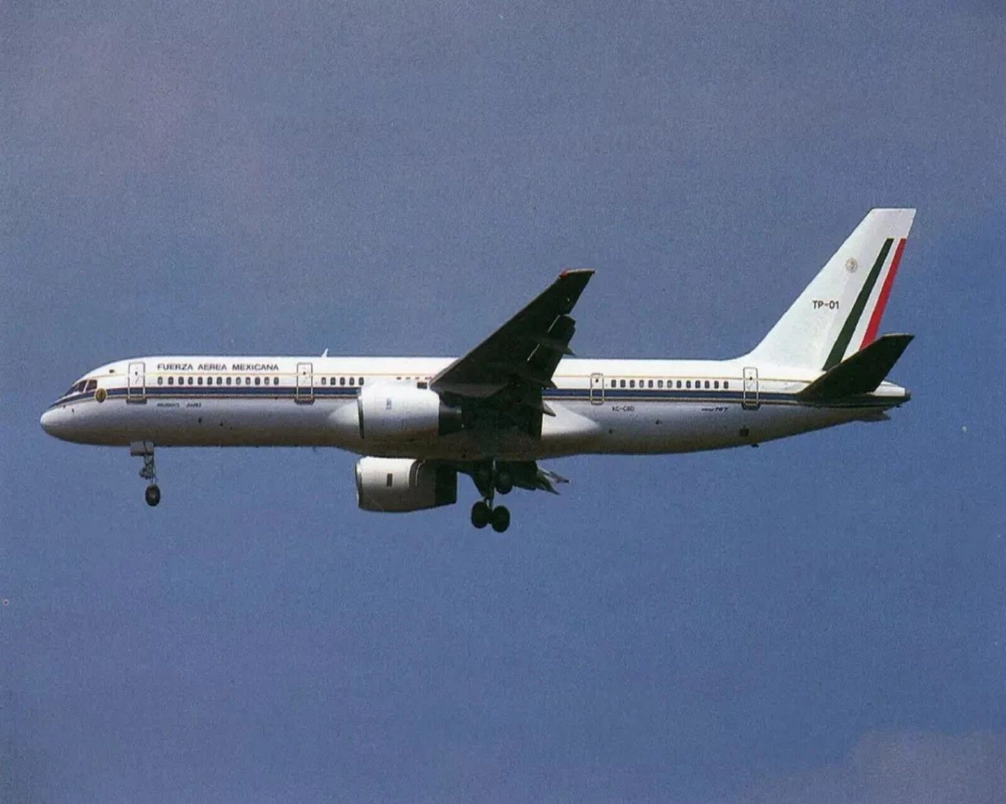 Mexico Airlines Mexican Air Force B 225 Airplane Retro Picture Photo