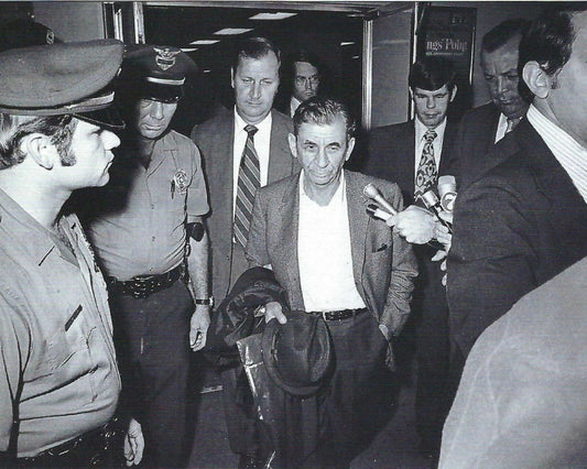 Meyer Lansky Keychain Mafia Organized Crime Mobster Mob Picture Bw