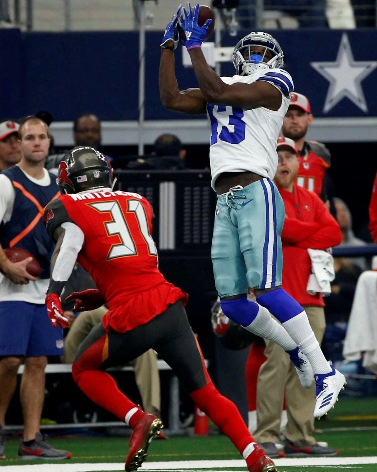 Michael Gallup Keychain Dallas Cowboys Picture Nfl Football Game Action