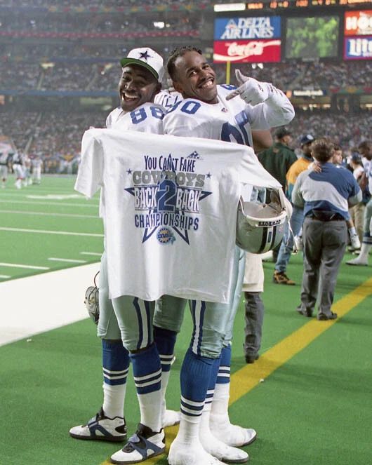 Michael Irvin And Alvin Harper Magnet 1994 Dallas Cowboys Super Bowl Xxviii