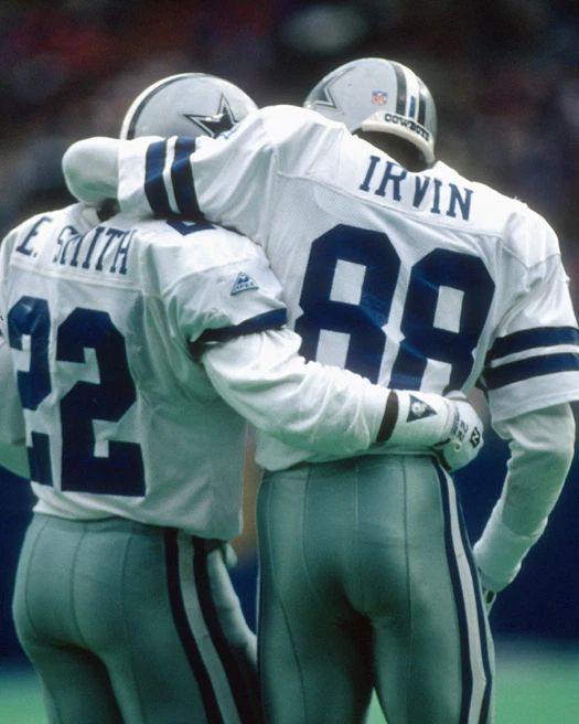 Michael Irvin And Emmitt Smith Glossy Keychain Dallas Cowboys Keychain