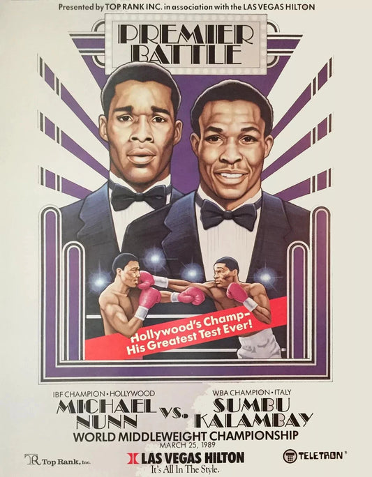 Michael Nunn Vs Sumbu Kalambay Magnet Boxing Picture