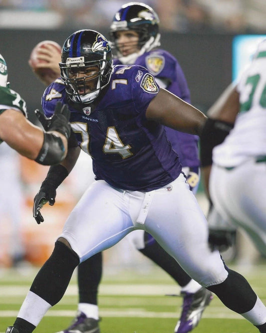 Michael Oher Photo Baltimore Ravens Picture Nfl Vs Jets