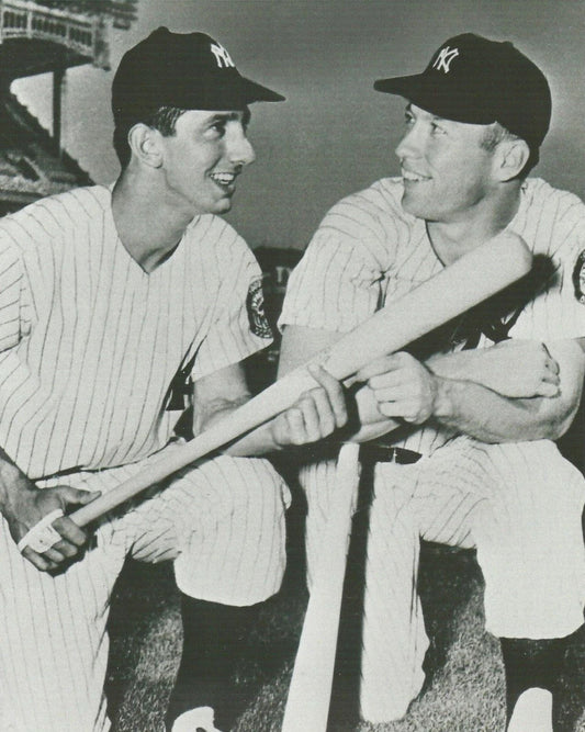 Mickey Mantle & Billy Martin Photo New York Yankees Ny Baseball Picture