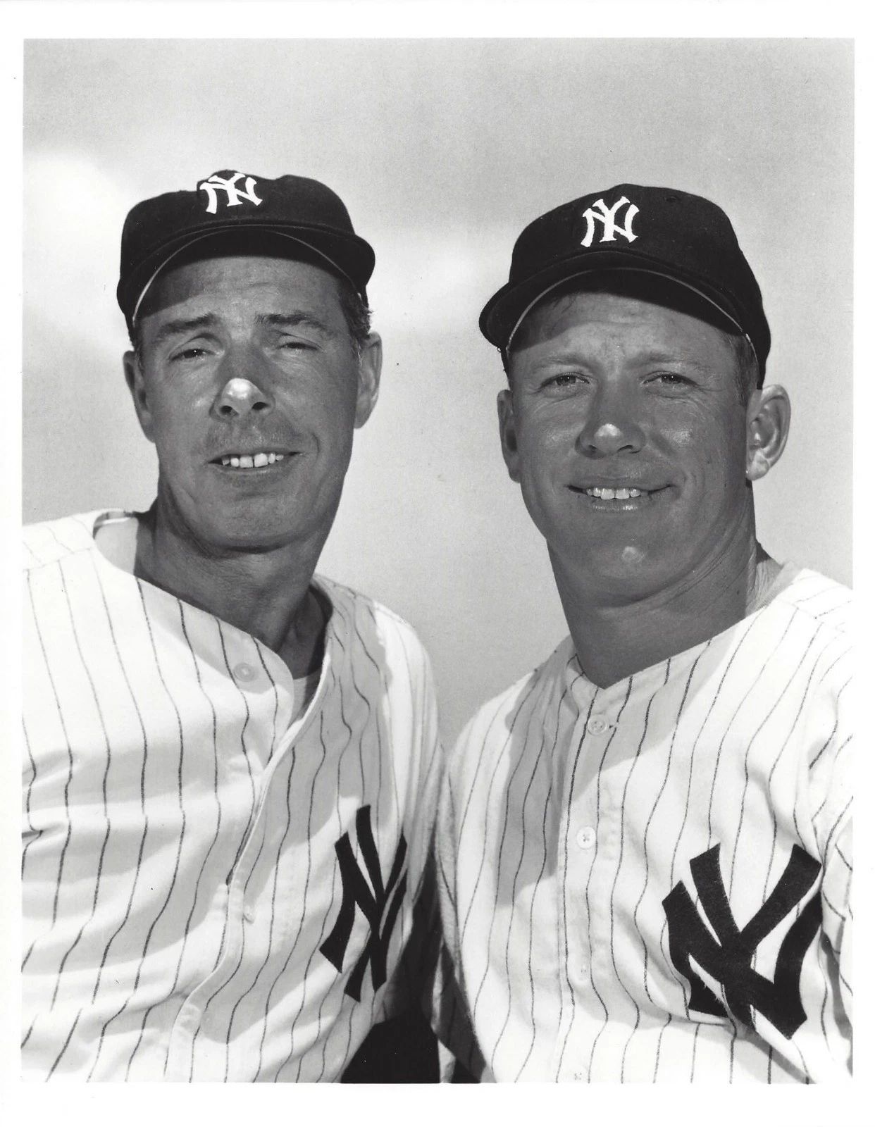 Mickey Mantle & Joe Dimaggio Photo New York Yankees Ny Mlb Baseball Picture