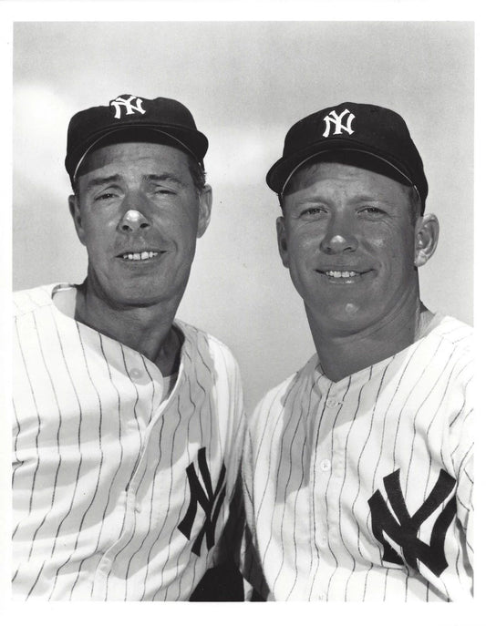 Mickey Mantle & Joe Dimaggio Keychain New York Yankees Ny Mlb Baseball Picture