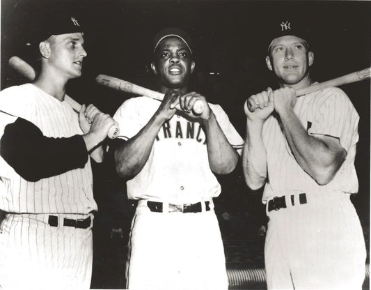 Mickey Mantle Maris Willie Mays Photo New York Yankees Ny Baseball Picture